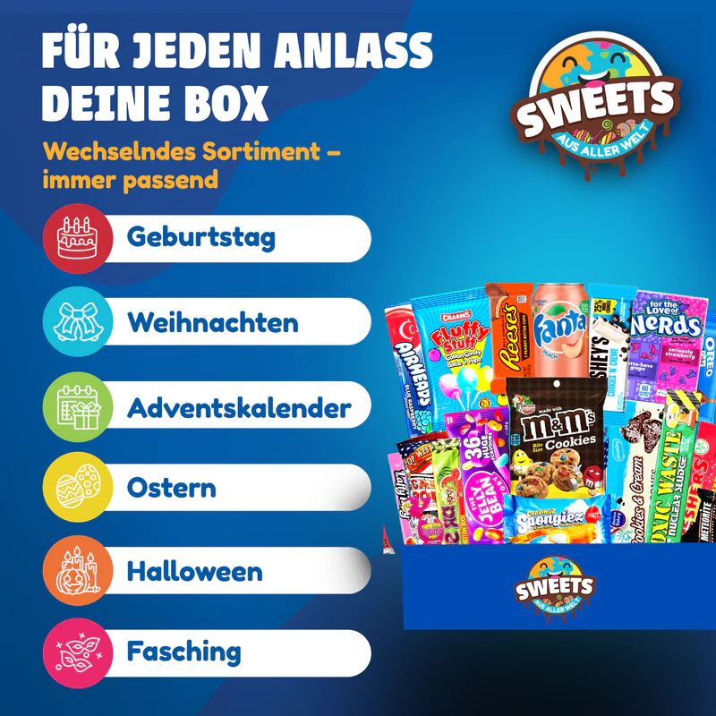 Amerikanische Süßigkeiten Box XL - Leckere USA Snacks von Sweets aus aller Welt - Imagen 3