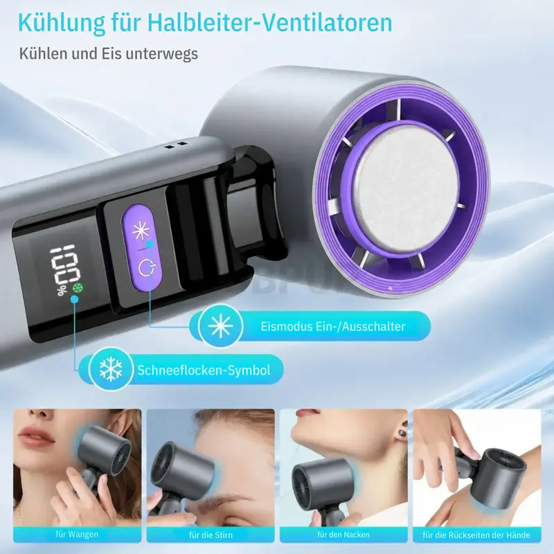 Tragbarer Turbo-Ventilator (Extremer Windstrom | Wiederaufladbar & Kompakt) - Image 6
